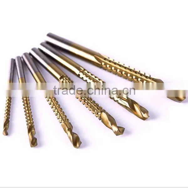 6pcs DEKO HSS Titanium Coated Woodworking Drill Bits photo-3