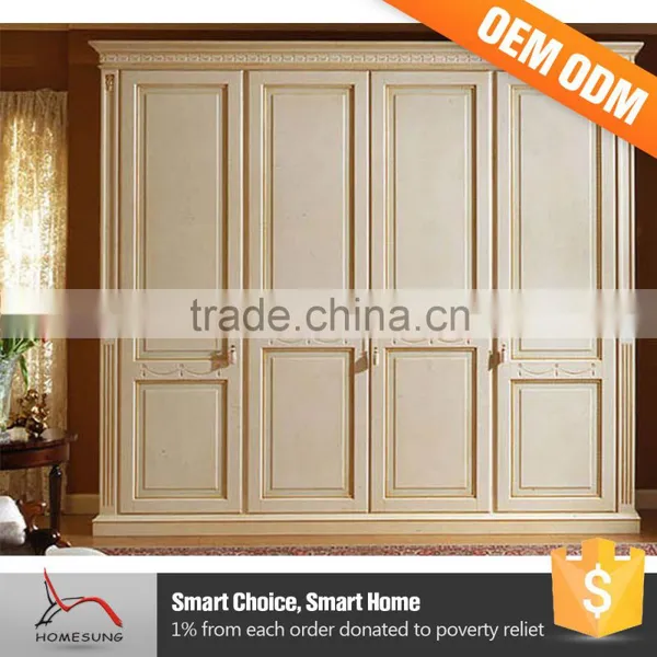 Bed Room Furniture Movable Small Size Wardrobe Hanging