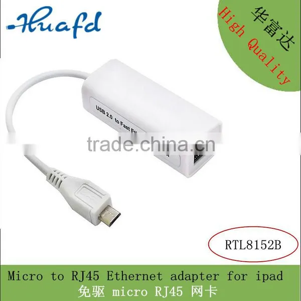 Wholesale Micro Usb Lan to Ethernet Adapter Driver for Tablet Made in China photo-2