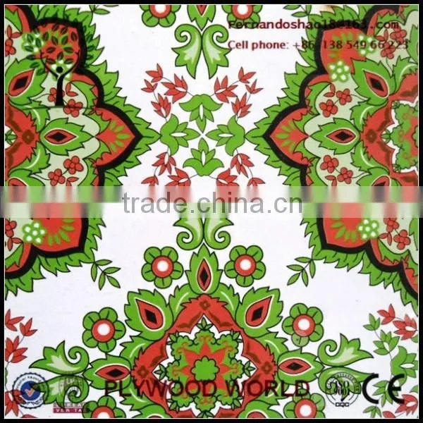 All Kinds of Flowers Design Polyester Plywood LInyi Direct Supplier