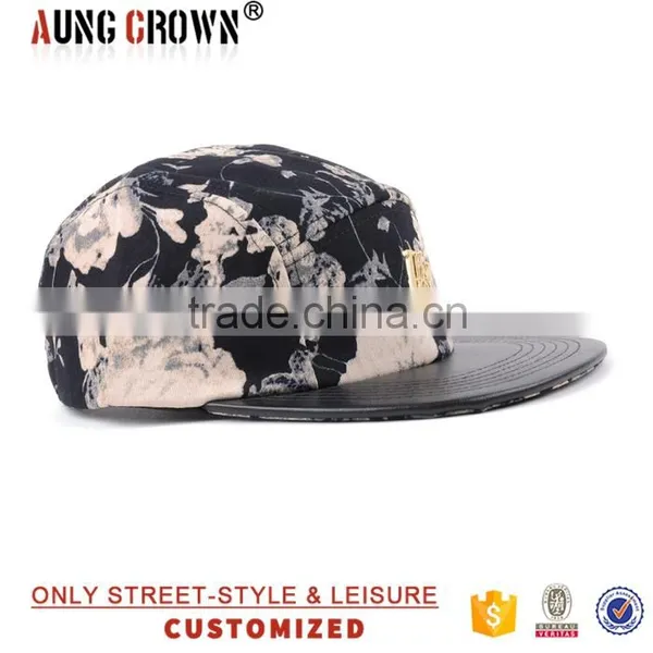 Custom Floral Fashion 5 Panel Caps photo-5