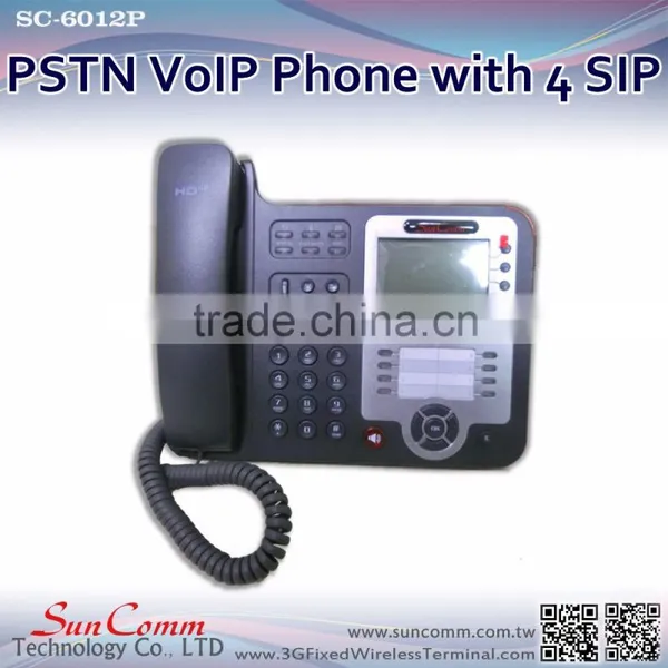 SC-6012P Extend Modules With Clear Voice 4 SIP Line PSTN IP Phone photo-4
