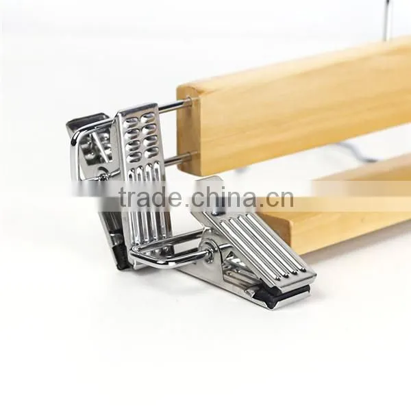 Great Quality Metal Hook Wood Trousers Hanger photo-5