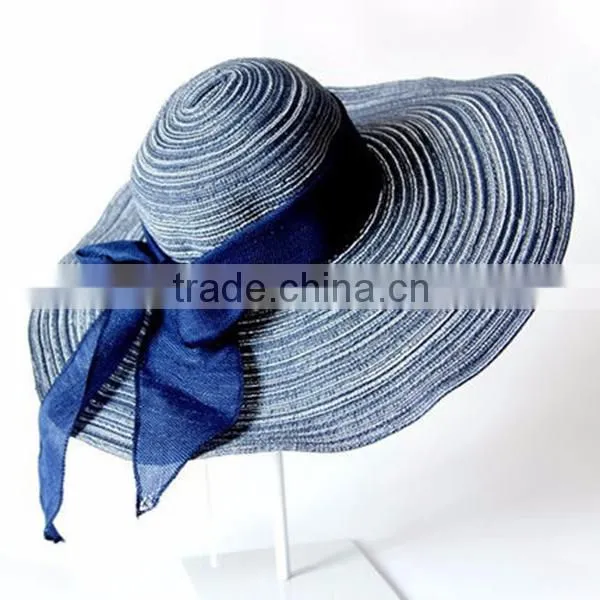 High Quality Summer Beach Wide Brim Lady's Vacation Adjustable Floppy Hat photo-2