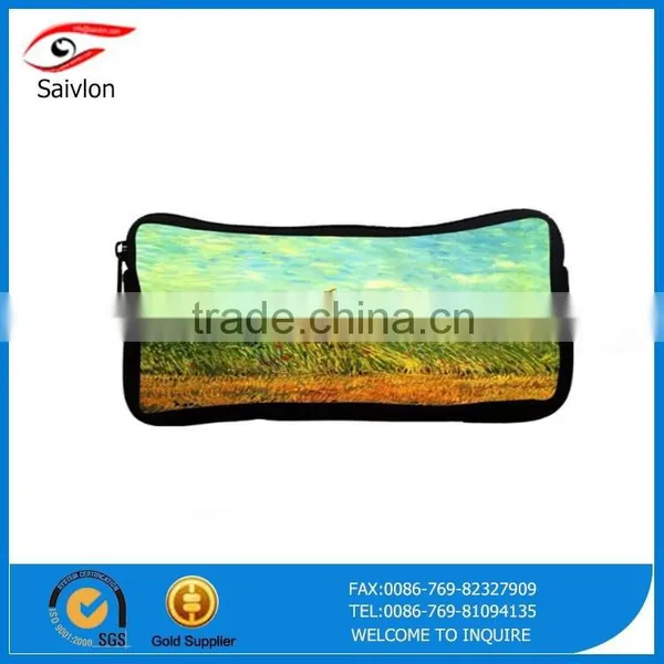 Waterproof Light Neoprene Zipper Custom Pencil Bag photo-5
