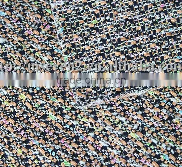 Houndstooth Polyester Viscose Wool Fabric, 100% Wool Tweed Fabric for Formal Wear photo-5