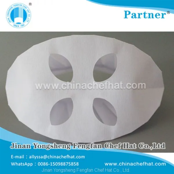 80g Special White Non Woven Round Top Cook Cap Disposable Chef Hat photo-4