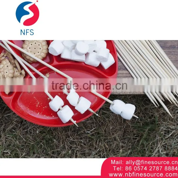 Good Quality Disposable Flexible Round Bamboo Marshmallow Roasting Sticks