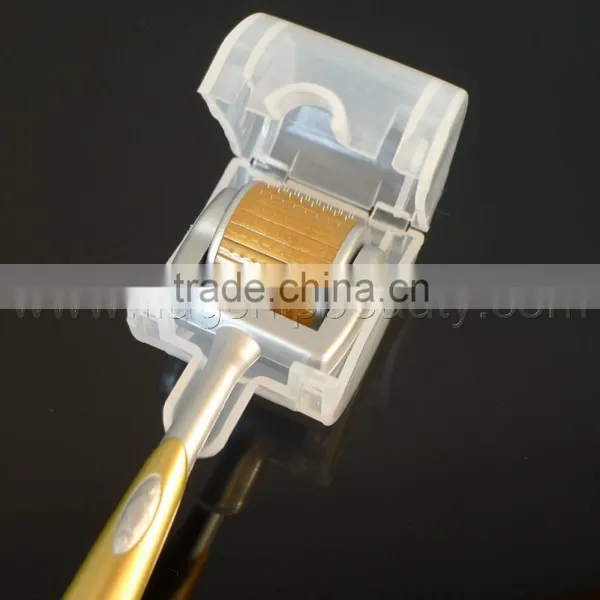 Microneedling Dermaroller 2016 Flagship ! ZGTS Golden Titanium Microneedle Derma Roller Quality Micro Needles Derma Rolling System Derma Roller Microneedle Face Roller System photo-6