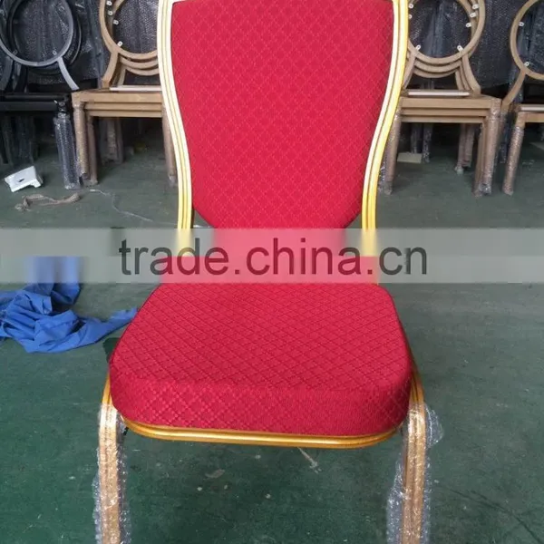 Banquet Chair--- Aluminum Frame 1.8mm or 2.0mm Thickness +plywood+moulded Foam+fabric Good Quality