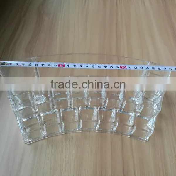 2016 Hot Sale in China Wholesale Glass Acrylic Cosmetic Jewelry Storage Organizer Fanshape for Women Make up photo-4