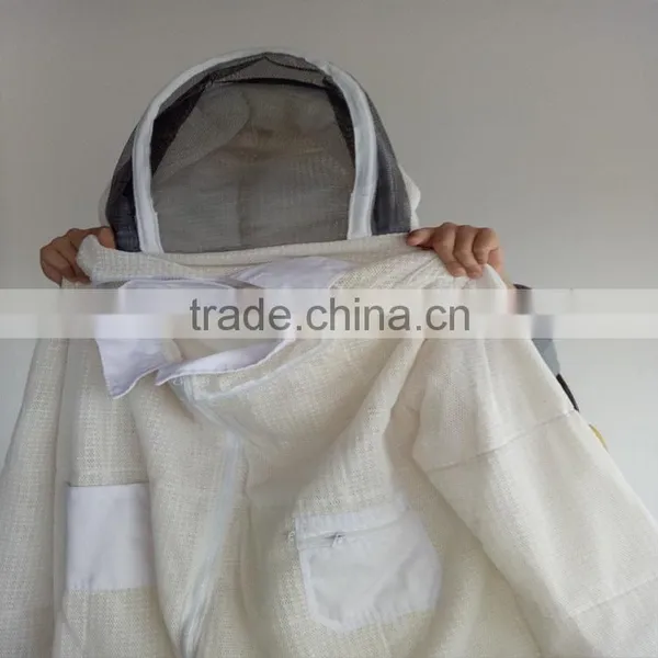 2017 Cotton Fancing Veil Bee Suits Honey Protection Jumpsuit ClothingsHigh Quality Ultra Breeze Ventilated Beekeeping Suits photo-5