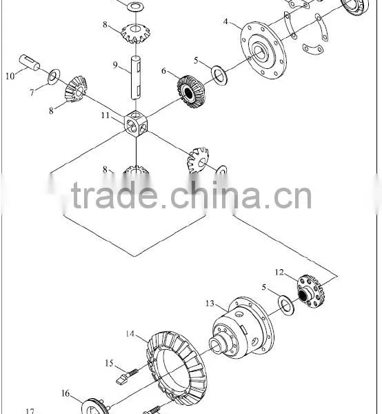 FT300.38.141 Big Taper Gear FT304 FT354 FT404 Foton Tractor Parts photo-3
