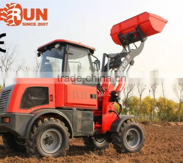 Everun Brand New 1.0 Ton Small Snow Bucket Wheel Loader With Luxury Cabin/ Quick Hitch photo-4
