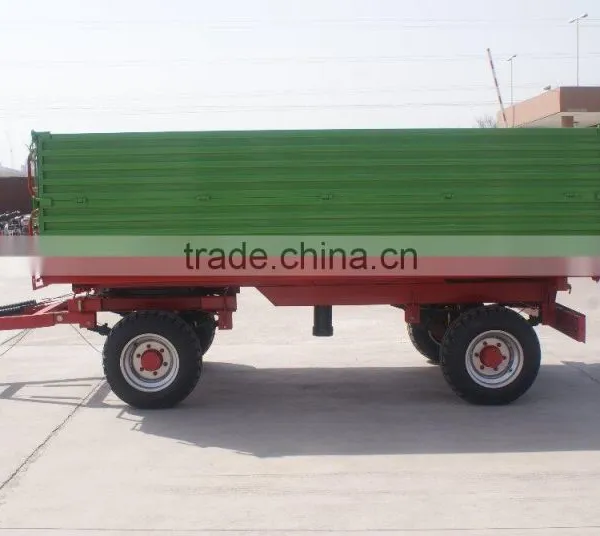 Hot Sale Euro Style Tractor Use Hydraulic 10Ton,heavy Duty Farm Tipping Trailer, Rear and Side Tipping With CE photo-5