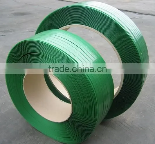 Green Color 16mm PET Packing Belt for Carton Strapping photo-3