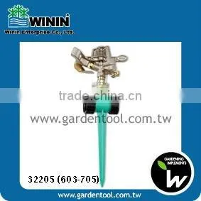 Metal Impulse Sprinkler With Two-Way Plastic Spike For Garden
