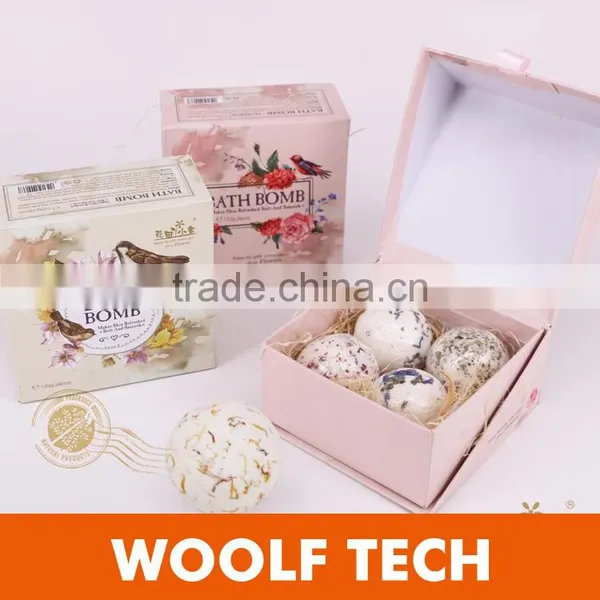 100% Handmade Luxury Moisturizing Fizzy Bath Bomb With Dried Petals photo-2