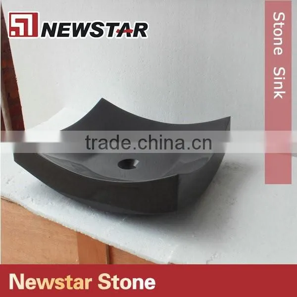Newstar Cheap Price Polished Black Stone Sink photo-3