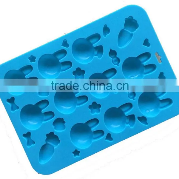 Rabbit Carrot Silicone Chocolate Candy Cookie Soap Mold Fun Maker photo-3