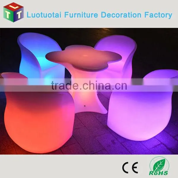 Wireless Remote Control Led Furniture Set RGBW Color Change Led Bar Table and Led Chair photo-2