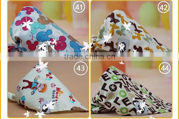 Trangle Cotton Silicone Baby Bib Wholesale photo-6