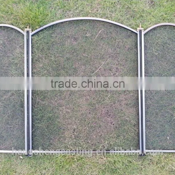 Unique Painted Wrought Iron Fireplace Screens photo-5