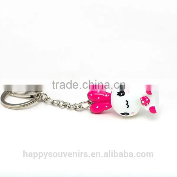 Rabbit Fur Keychain / Key Chain Wholesale photo-2