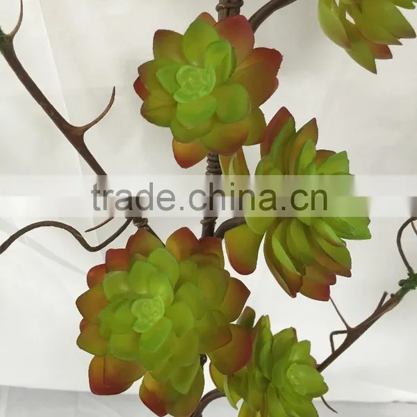 Artificial Succulent Plant Garland photo-5