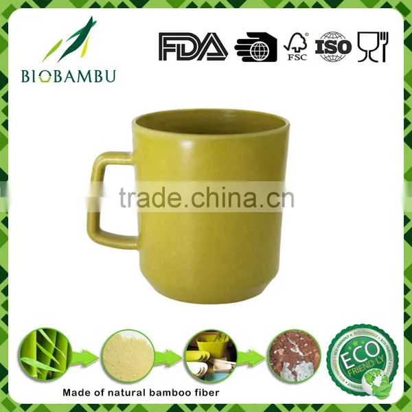 Fashional Popular Hot Design Bamboo Fiber Tea Cup With Lid photo-3