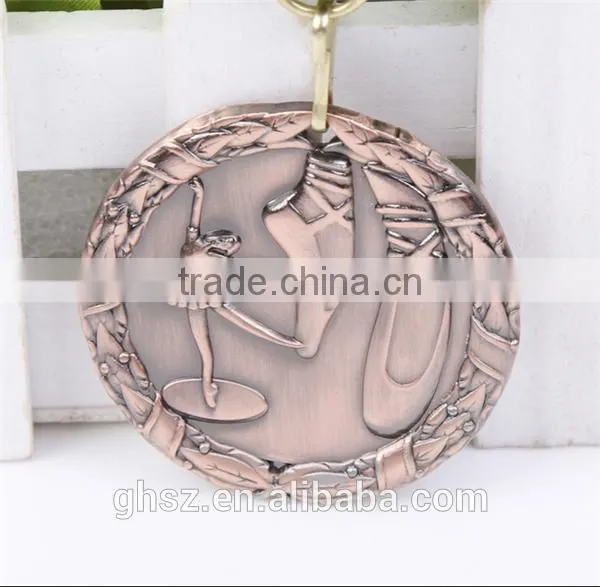 Best Selling Golden Zinc Alloy Ballet Medal photo-2