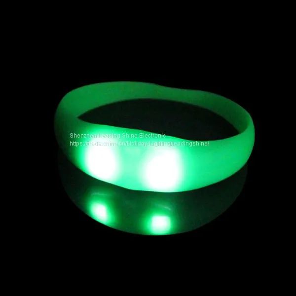 Silicon Motion Sensor Running Motive Sports Meeting Runner Wear Customized Logo Printing Led Flashing Wristband Armband photo-5
