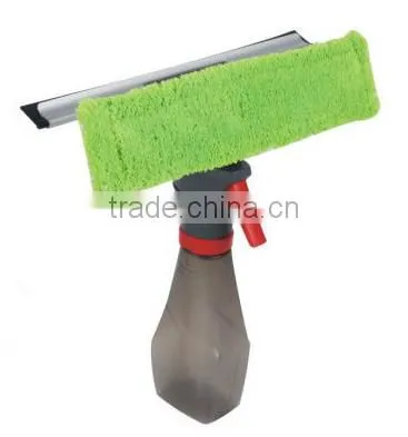 Spray Window Cleaner With Double Sided Microfiber And Rubber Squeegee photo-3