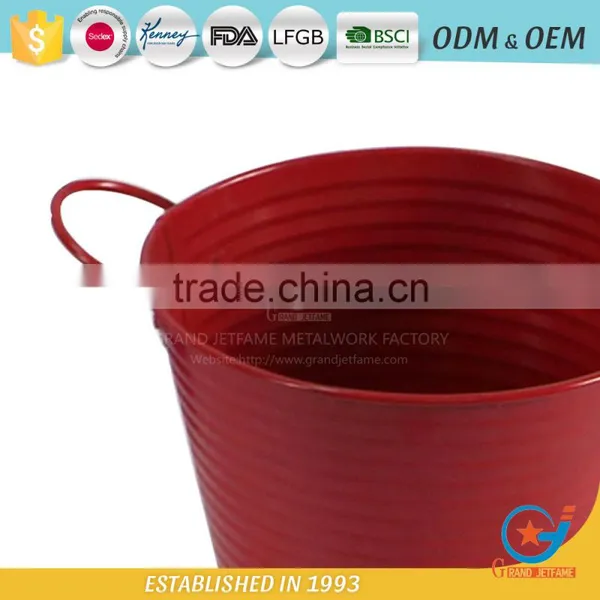 Powder Coated Unique Iron and Zinc Garden Embossing Watering Flowers in Pots Decorative Outdoor Pots Rose Flower Pot photo-4