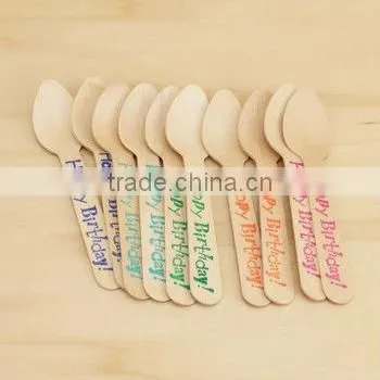 Disposable Wooden Cutlery, Set of 200 Wooden Spoons photo-5