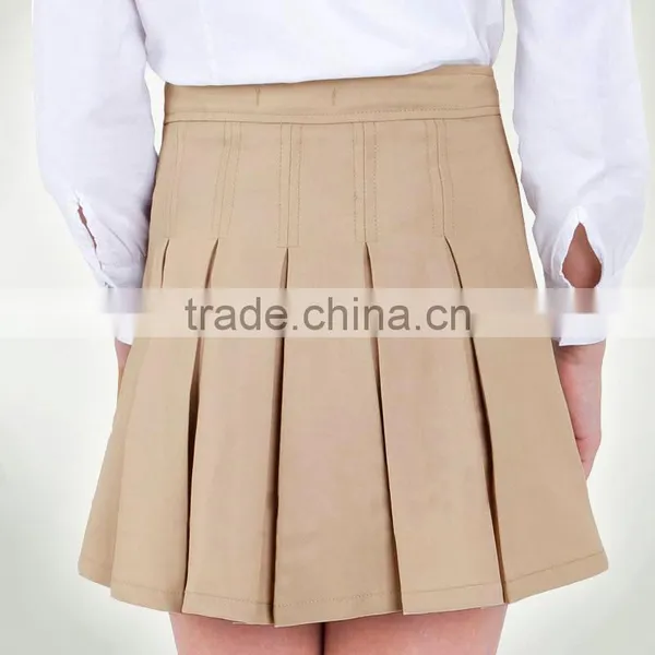 British Khaki Student Girl Skirt All-match Autumn Dress Pleated Skirt photo-4