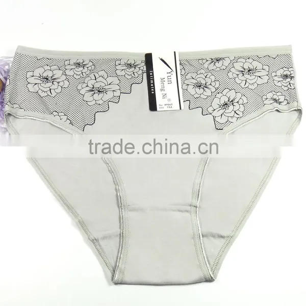 Breathable Cotton Panties With Flower Printing Grils Briefs Sexy Lingerie photo-4