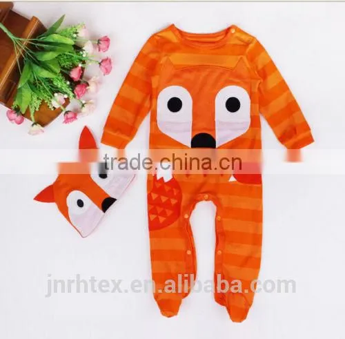 New Baby Newborn Cartoon Winter Rompers Clothes Bodysuit Jumpsuit Hat Sets 0-24M photo-4
