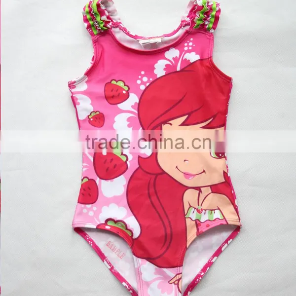 Pink Cartoon Cute Girl Swimwear photo-3