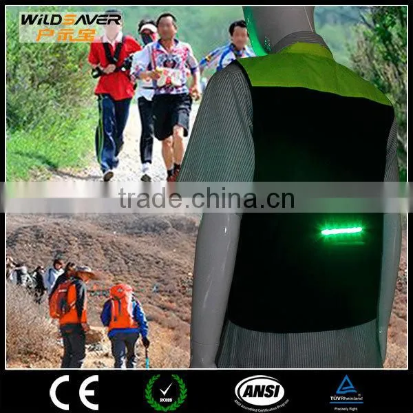 Water Washing LED Flashing Reflective Sports Reflective Running Vest photo-4