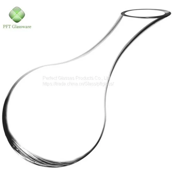 Hand Blown Lead-free Good Quality Art Design Crystal Glass Wine Decanter photo-3