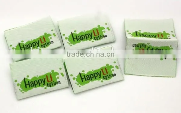 Customized Garment Labels/woven Labels/main Label/embroidered Tag Loop Fold WLF-001 photo-2