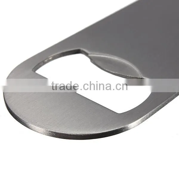 Large Flat Stainless Steel Beer Bottle Cap Bar Blade Opener Tool Business Card Beer Openers Multi-function Bottle Opener photo-3