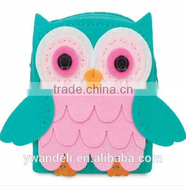 Pink Diy Purse, Make Your Own Purse, Felt Owl Purse With Everything You Need To Sew Sewing A Purse photo-3