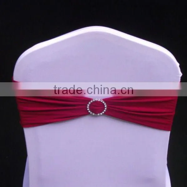 Red Lycra Spandex Chair Cover Band and Nylon Band for Wedding Chair Cover