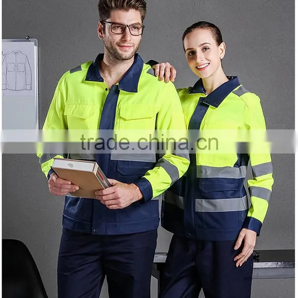 New Fashion Yellow Safety Reflective Jacket Unisex Workwear photo-2