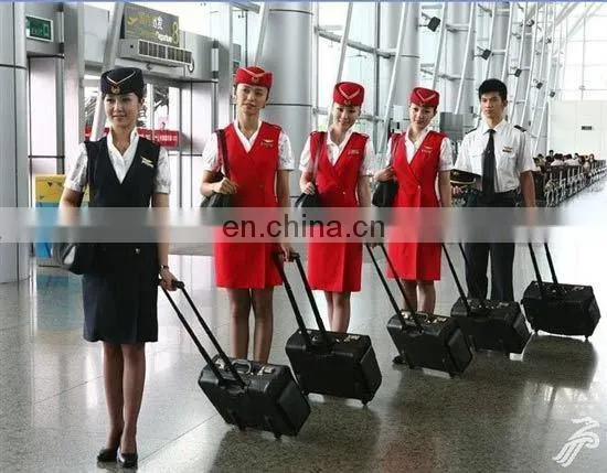 Classical Fashion Wool Fabric for Flight Attendant Airline Staff Corporate Suits Stewardess Uniforms photo-5