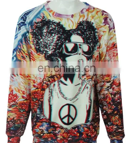 Fashion Printing Customise Sublimation Sweater Crew Neck Sweater photo-6