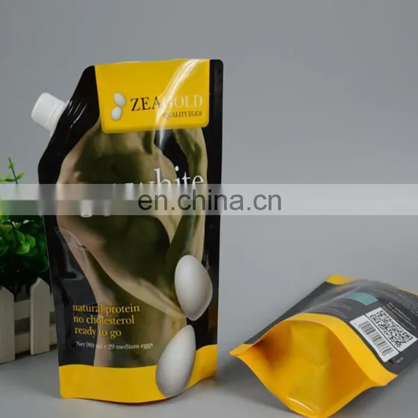 Custom Reusable 3 Side Heat Seal Plastic Flat Bottom Laundry Detergent Spout Pouch Bag photo-3