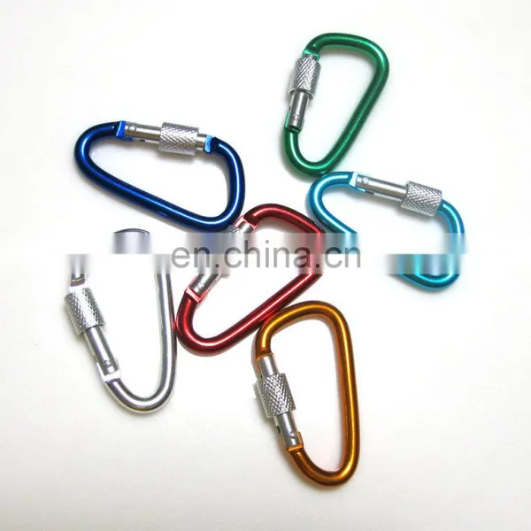2015 Novelty Bulk Black Acrylic Carabiner Hook Key Chains Wholesale photo-3
